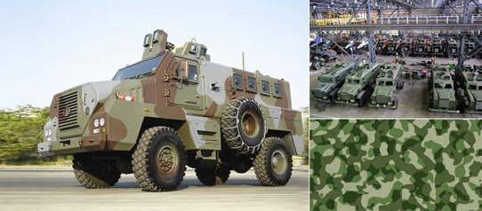 Our products are used by Indian army in the painting of convoy vehicles.